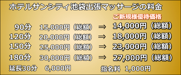 【ザ・ワンファイブ東京神田】で出張マッサージの料金
